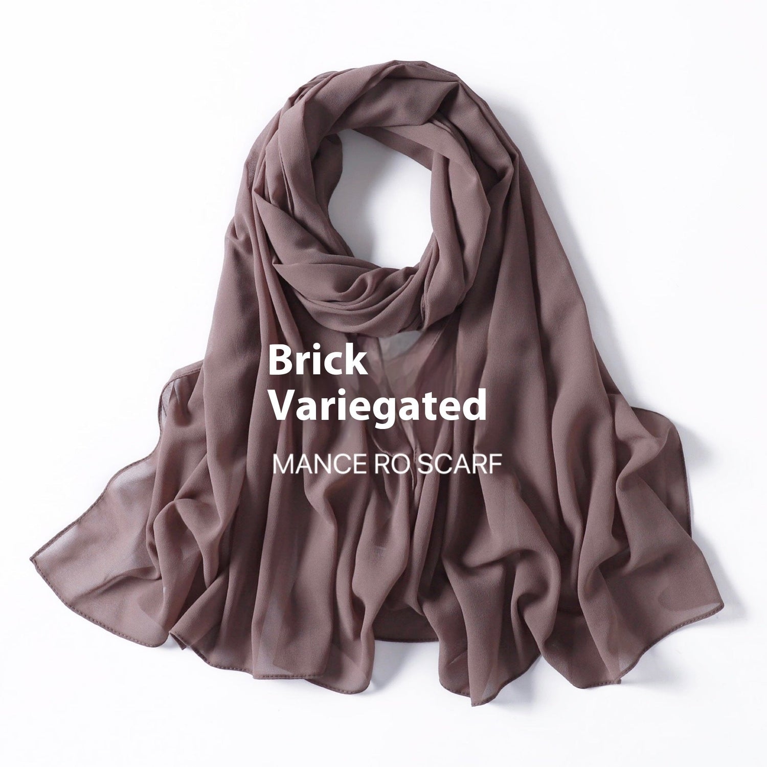 Pure Color Pearl Chiffon Scarf Headcloth Veil Chiffon Scarf Limorista