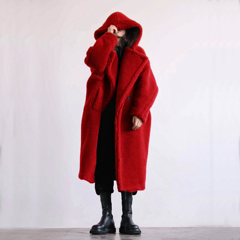 Autumn And Winter Casual Faux Fur Coat Women&