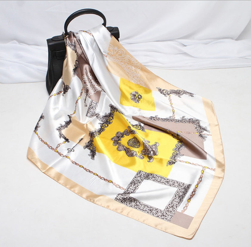 Digital Printed Square Silk Scarf Limorista